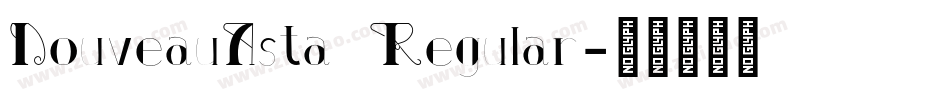 NouveauAsta Regular字体转换